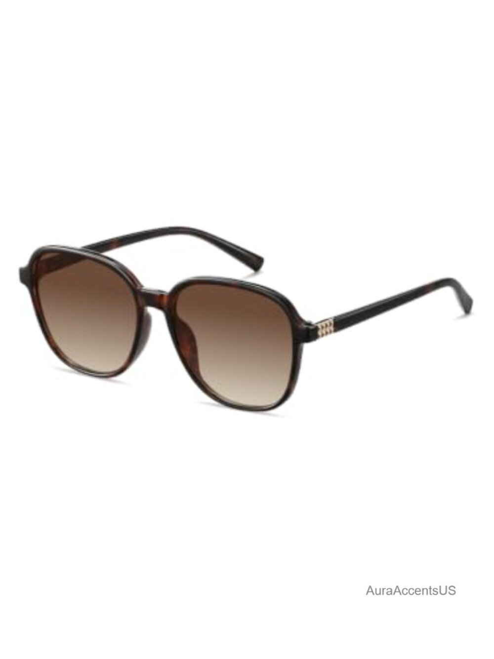 Oversized Round Sunglasses with UV400 Protection Full Frame